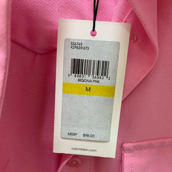 Calvin Klein thick trucker style button up NWT - Picture 4 of 8